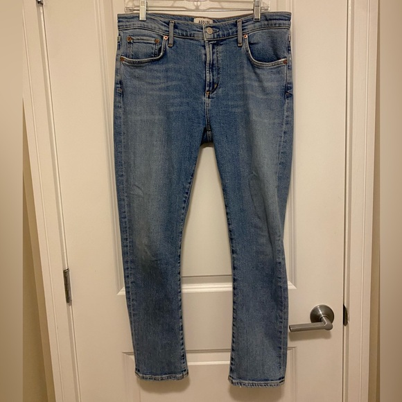 Agolde Toni mid-rise slim jeans in blue 29 - Picture 6 of 12